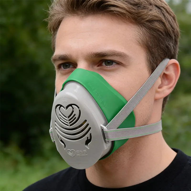 Dustproof Mask Self-Priming Filter Dust Half Mask Respirator Face Mask Suitable for Paint House Decoration Grinding Dust Spray