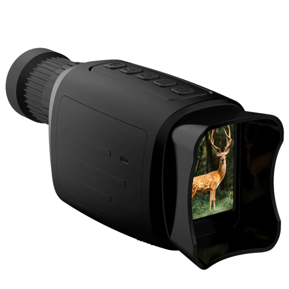 16X HD Digital Night Vision Monocular - 200M Viewing Range, IR Infrared, Photo Capture, for Hunting Outdoor Surveillance
