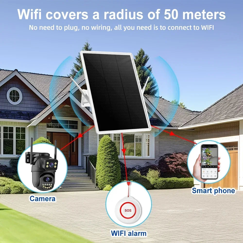 4G LTE Solar Router 2.4Ghz Wireless Internet Signal Booster Outdoor WiFi Hotspot Range Extender 26000mAh Battery IP66 Waterproof