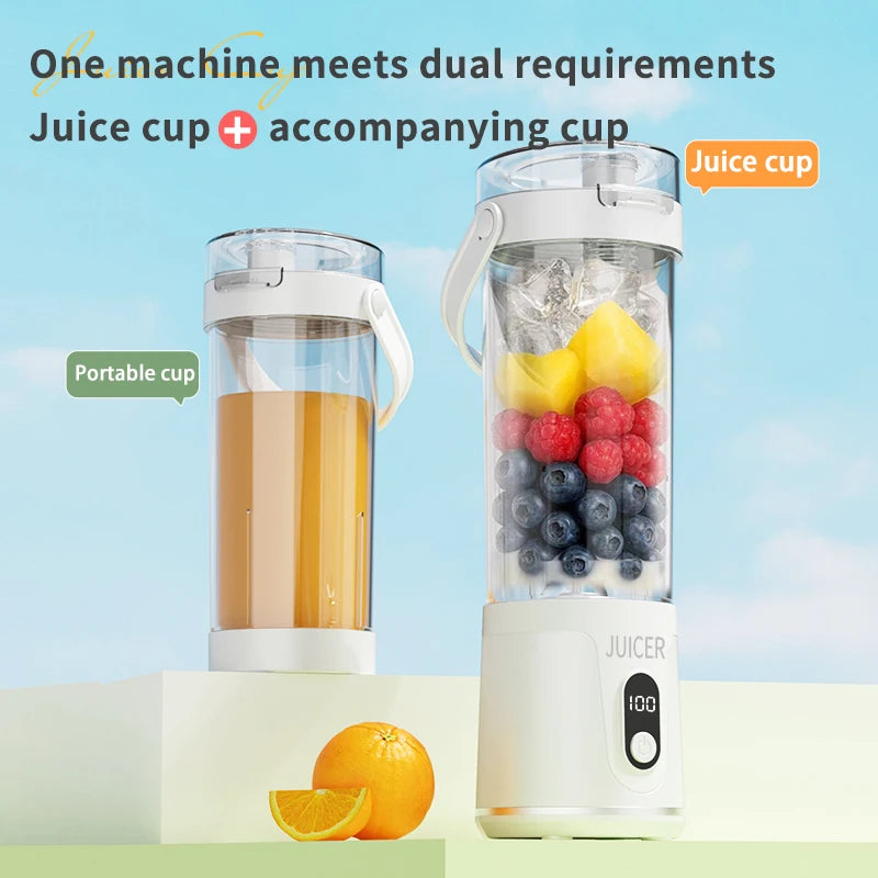 Portable Blender Cup, Electric USB Juicer Blender, Mini Blender, Portable Blender for Shakes and Smoothies