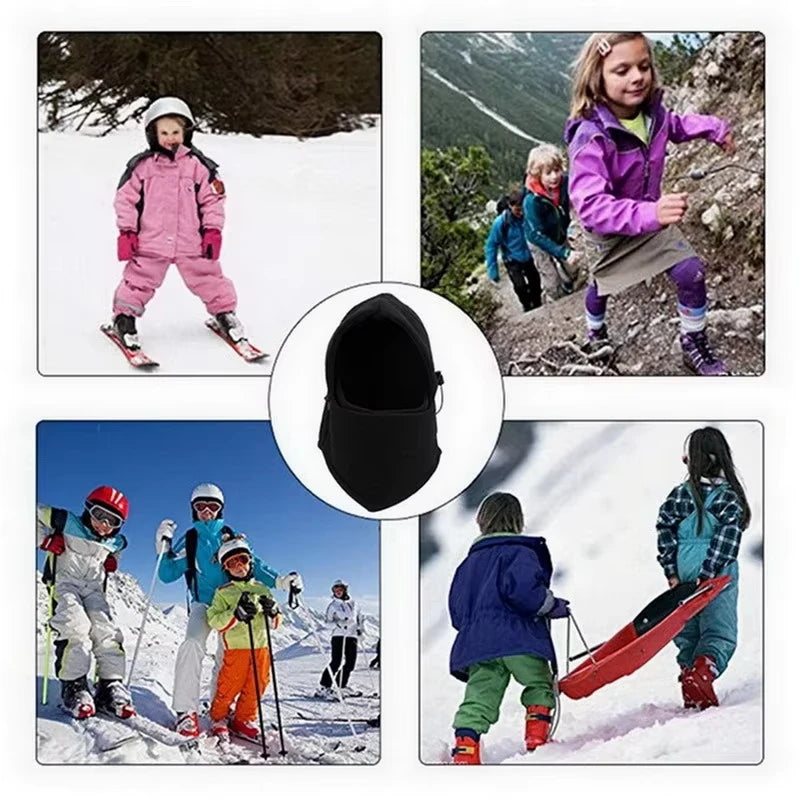 Winter Warm Fleece Balaclava,Outdoor Sport Ski Face Mask Neck Warmer Hood Head Hat Windproof Thermal for Riding,skiing,dailywear