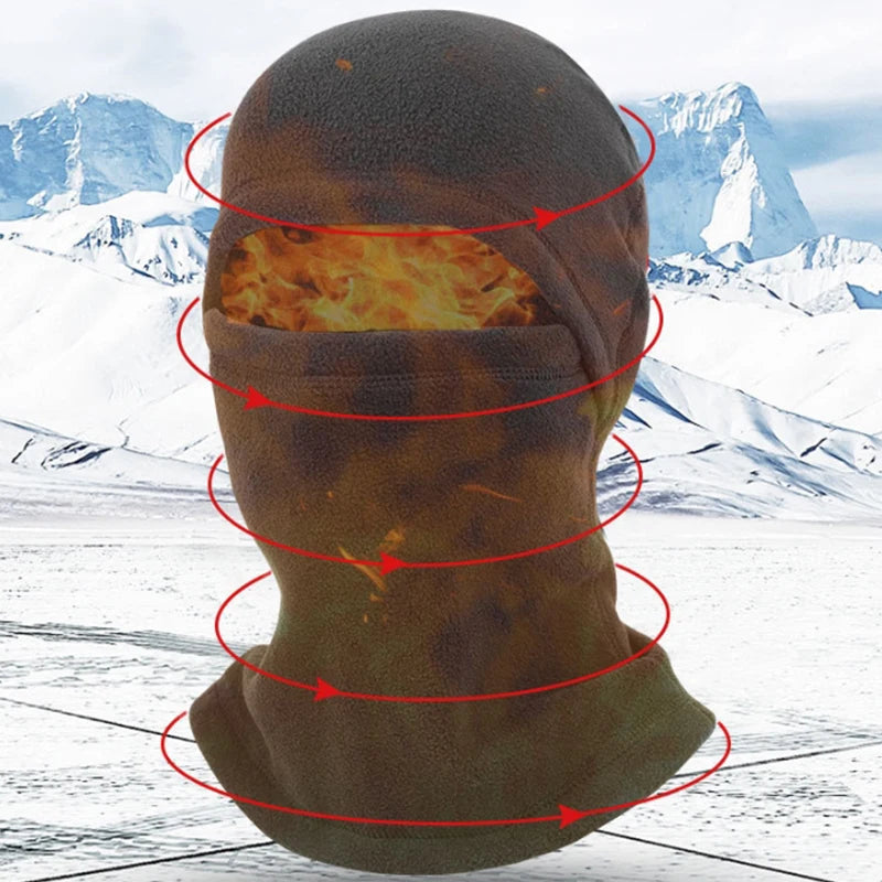 Balaclava Full Face Mask New Winter Thermal Fleece Warmer Motorcycle Cycling Hood Liner Sports Running Neck Warmer Men Women's