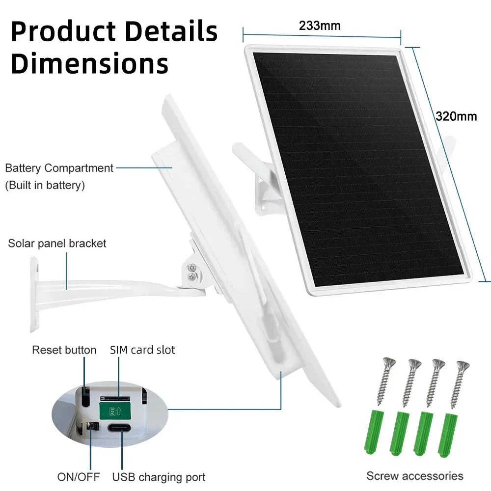 4G LTE Solar Router 2.4Ghz Wireless Internet Signal Booster Outdoor WiFi Hotspot Range Extender 26000mAh Battery IP66 Waterproof