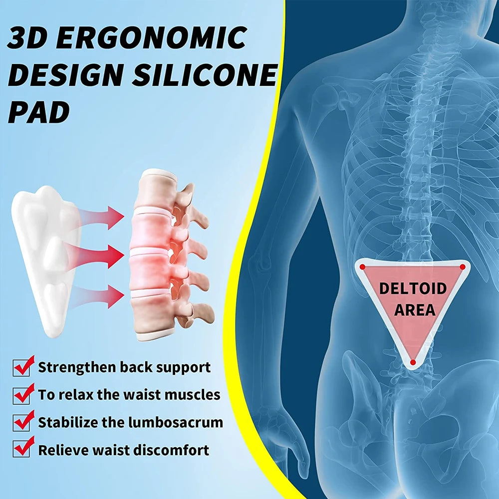 Elstiac Lumbar Back Belt Waist Support Trainer Adjustable Lumbar Pad with 6 Stays Abdominal Binder Fitness Gym Belts Women Men