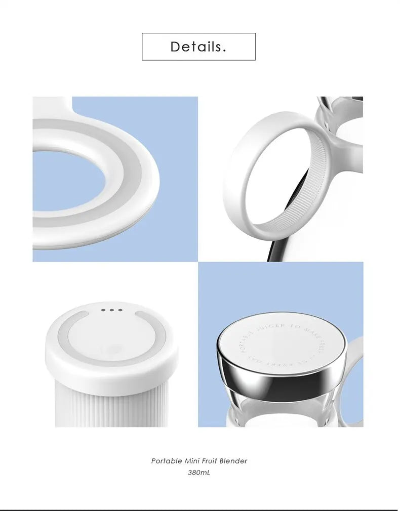 Portable Electric Juicer Blender Usb Mini Fruit Mixers Extractors Food Milkshake Multifunction Juice Maker Smoothies Ice Machine