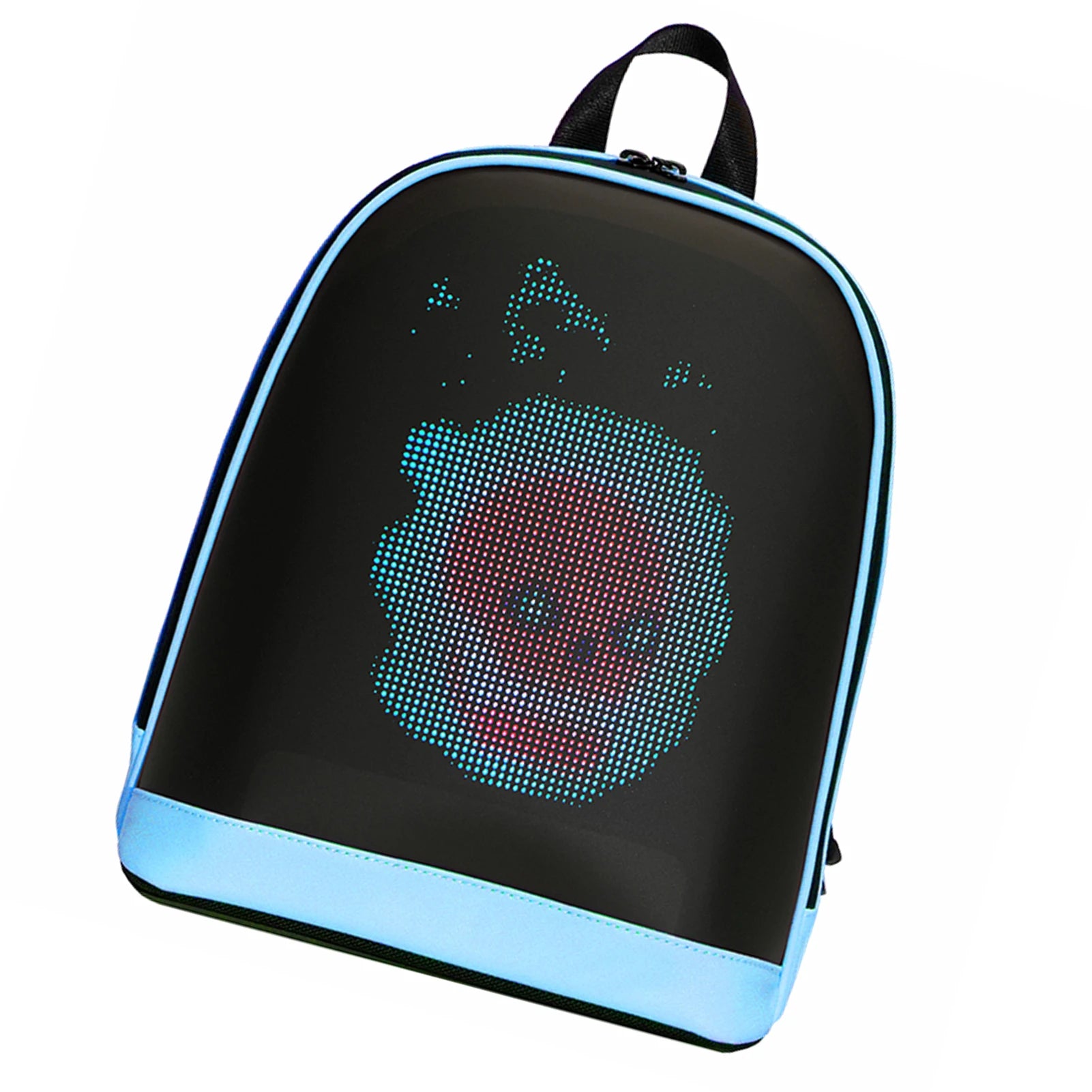 LED Backpack Smart Screen Outdoor Travel Bag with BT App Control and High-Clear Display DIY for Entertainment Display