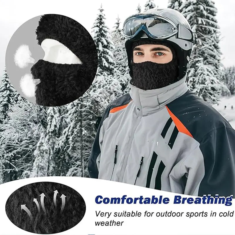 Balaclava Full Face Mask New Winter Thermal Fleece Warmer Motorcycle Cycling Hood Liner Sports Running Neck Warmer Men Women's