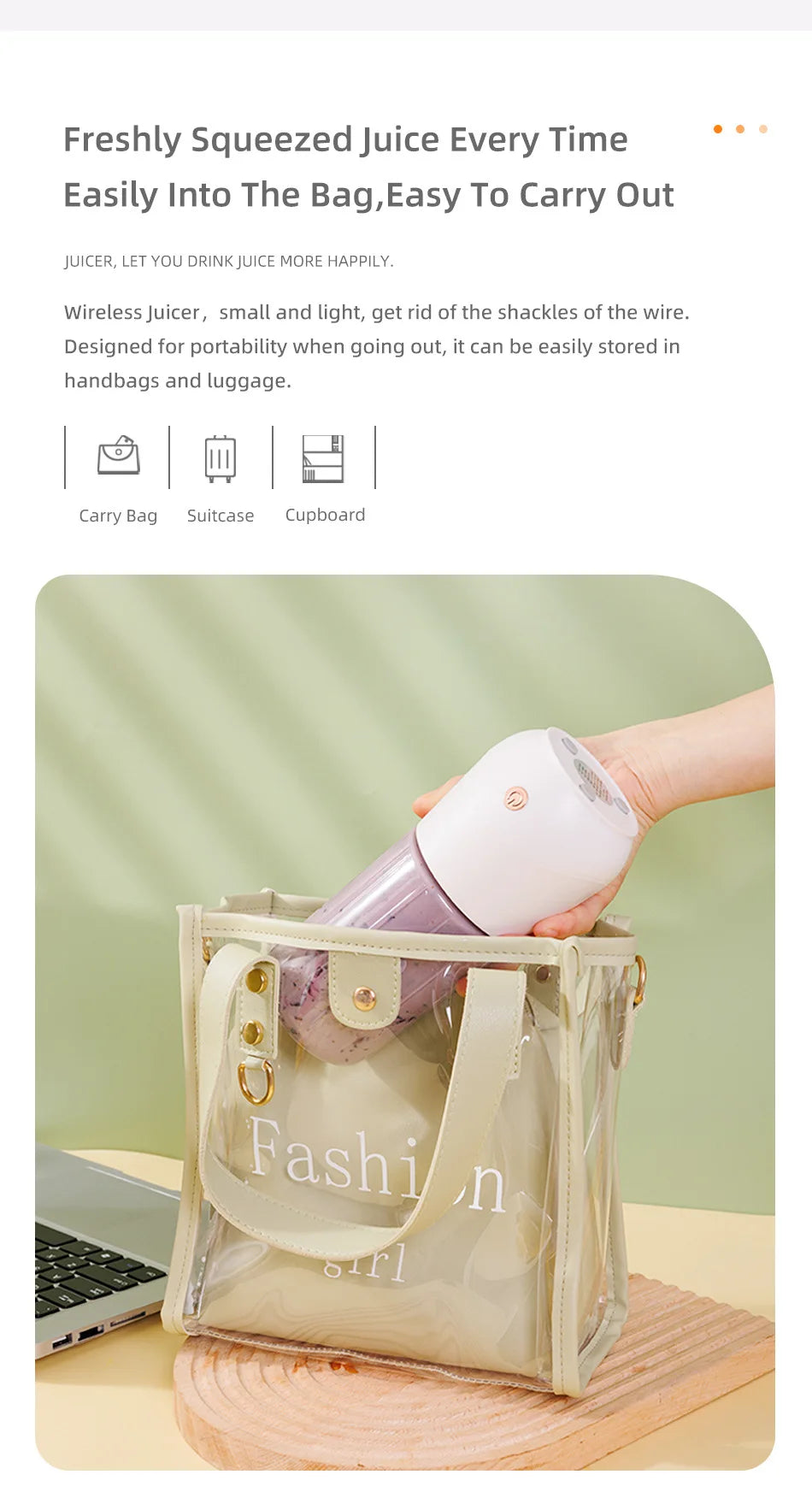 Portable Electric Juicer Blender Usb Mini Fruit Mixers Extractors Food Milkshake Multifunction Juice Maker Smoothies Ice Machine