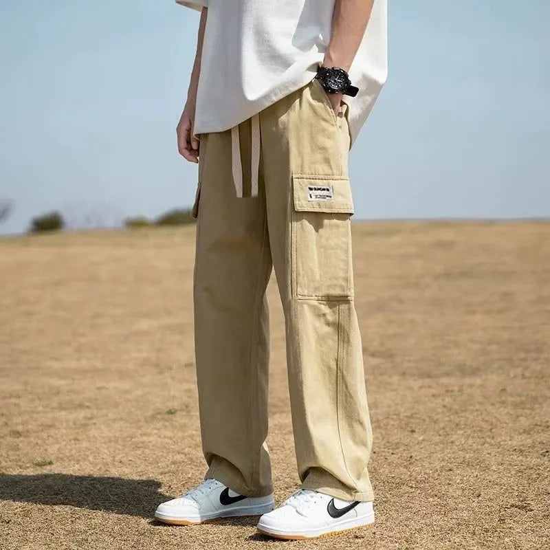 Men Cargo Tactical Pants Work Combat Multi-pockets Casual Training Trousers Overalls Clothing Joggers Hiking Mens Cargo Pant 1PC
