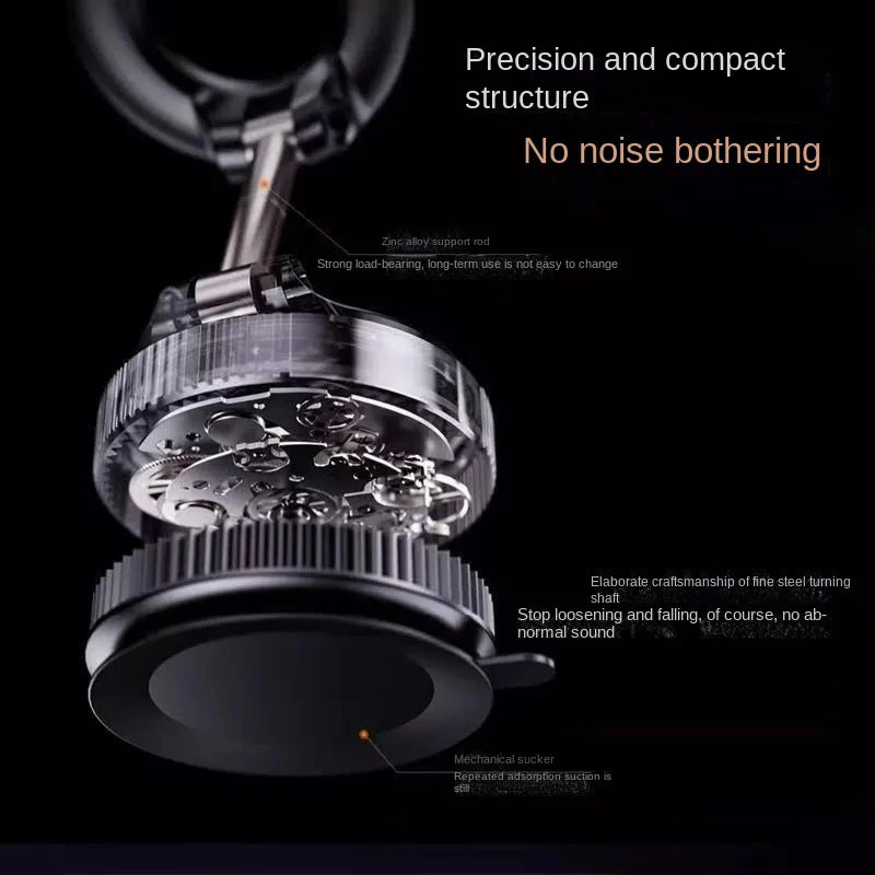 Strong Magnetic Car Phone Holder Foldable Design 360° Adjustable Vacuum Mount for Car/Desk/Bathroom/Universal Use Phone Holder