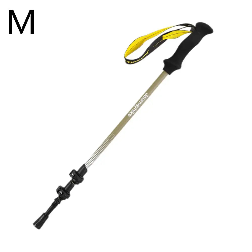 Mountaineering Stick - Carbon Fiber Telescopic Three-section Outdoor Hiking Stick Outdoor Lockable Handrail For Walking