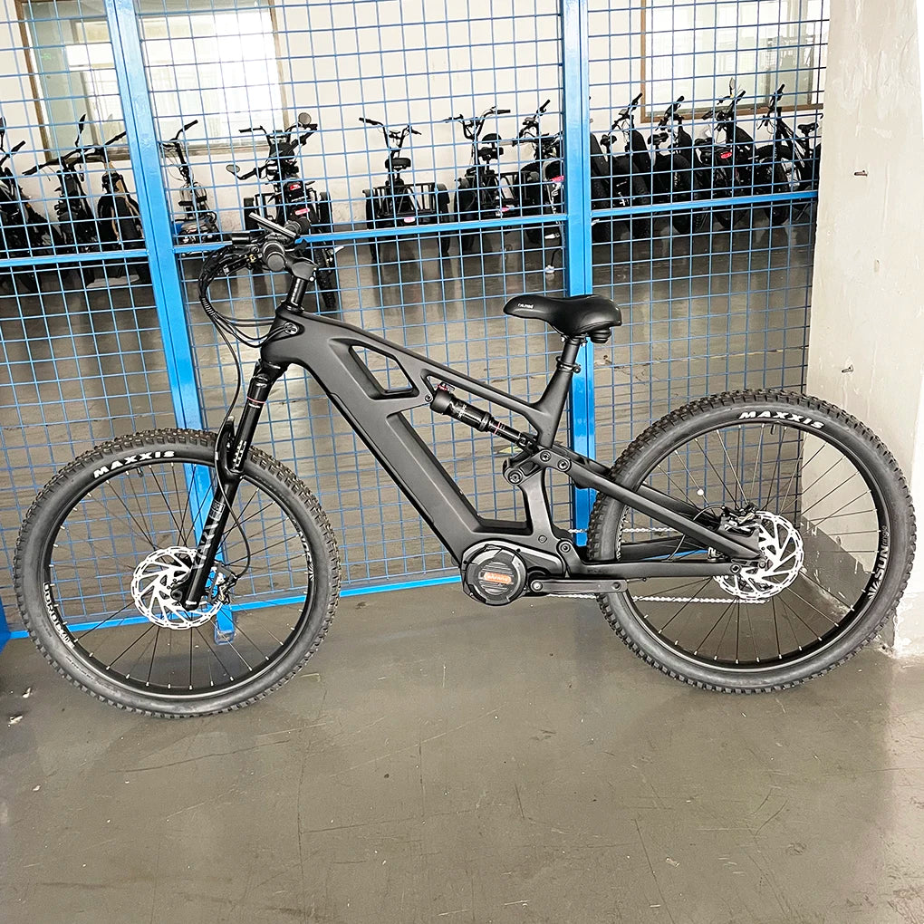 Electric Bicycle 1000W Carbon Electric Mountain Bike Frame Full Suspension Ebike