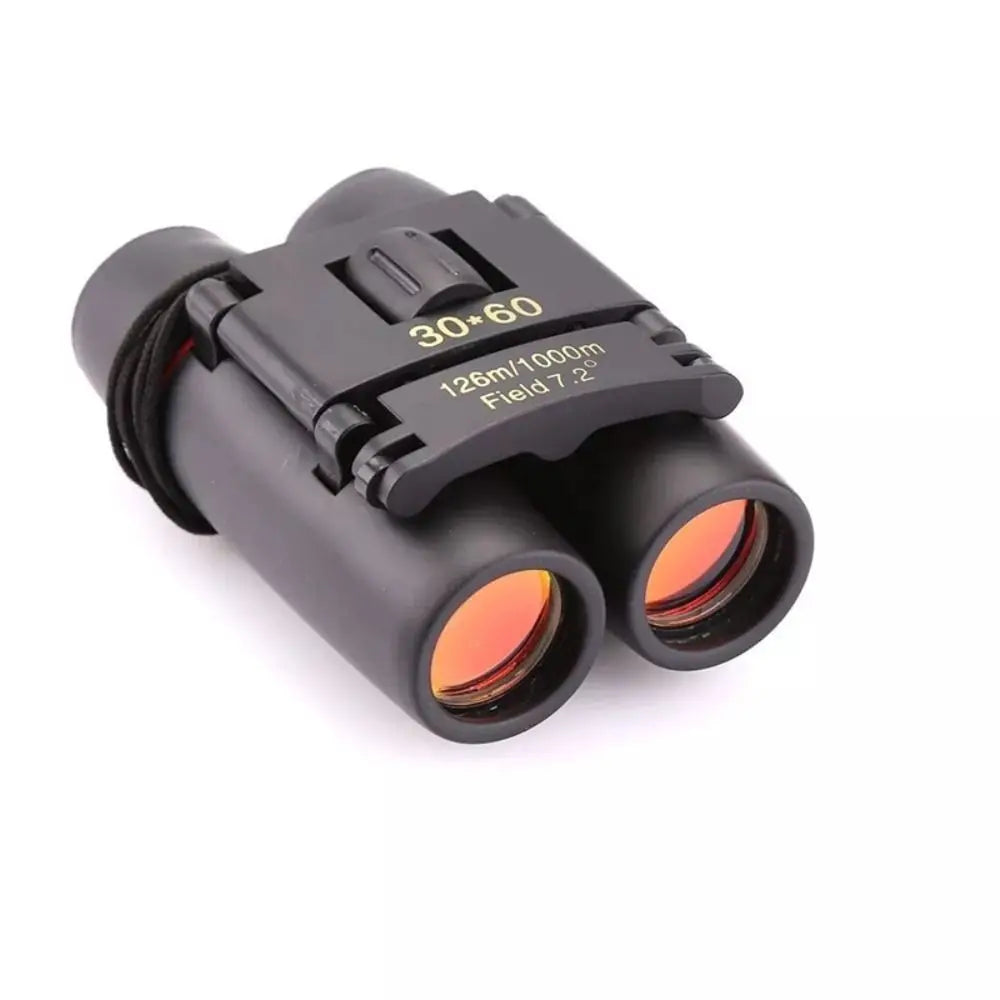 30x60 HD Zoom Binoculars Long-Distance Vision High-definition Portable Binocular Telescope Focusing Knob Night Vision