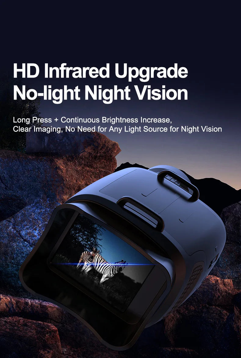 16X HD Digital Night Vision Monocular - 200M Viewing Range, IR Infrared, Photo Capture, for Hunting Outdoor Surveillance
