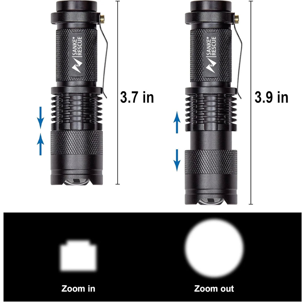 1-5 Waterproof Tactical Flashlights Portable LED Camping Lamps 3-Mode Handheld Powerful LED Torch Light Lanterns Self Defense