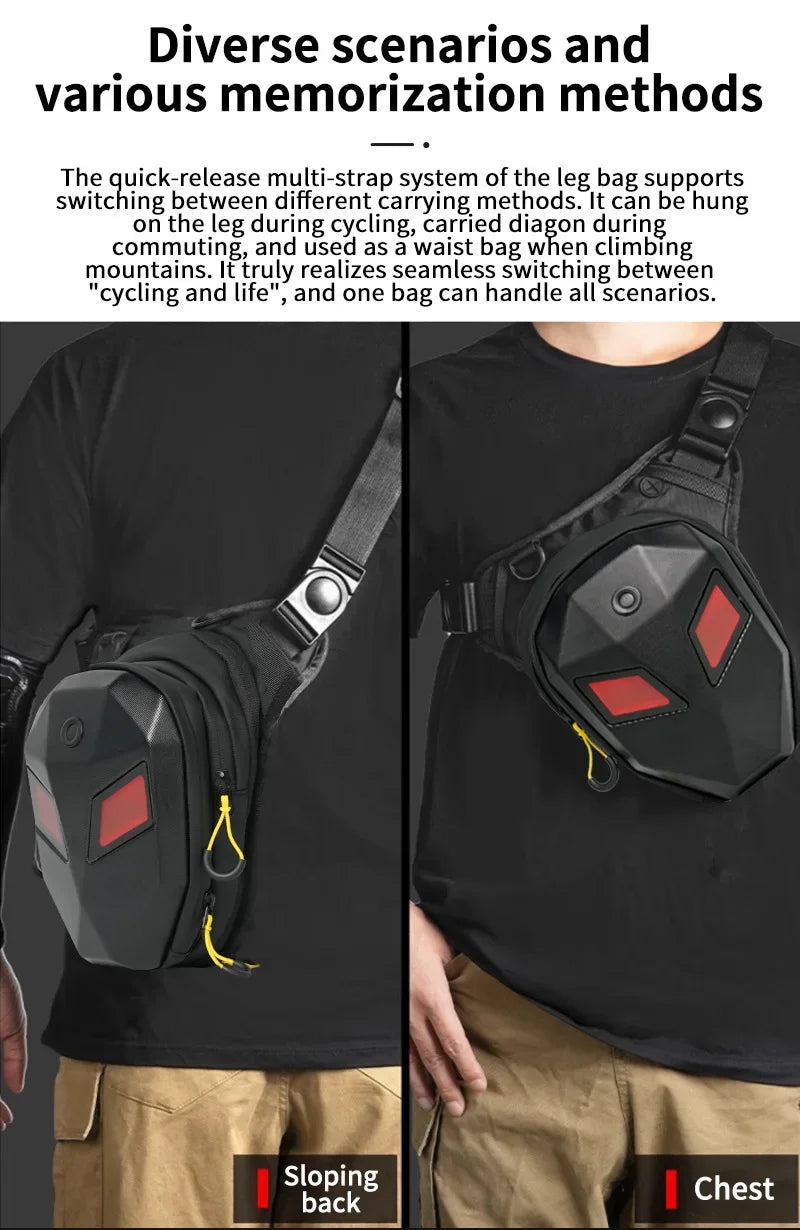 LED Riding Leg Bag Motorcycle Bike DIY pixel screen Single Cross Shoulder Waterproof Outdoor bag Loy Traveler S7-1 FireEye S8-1