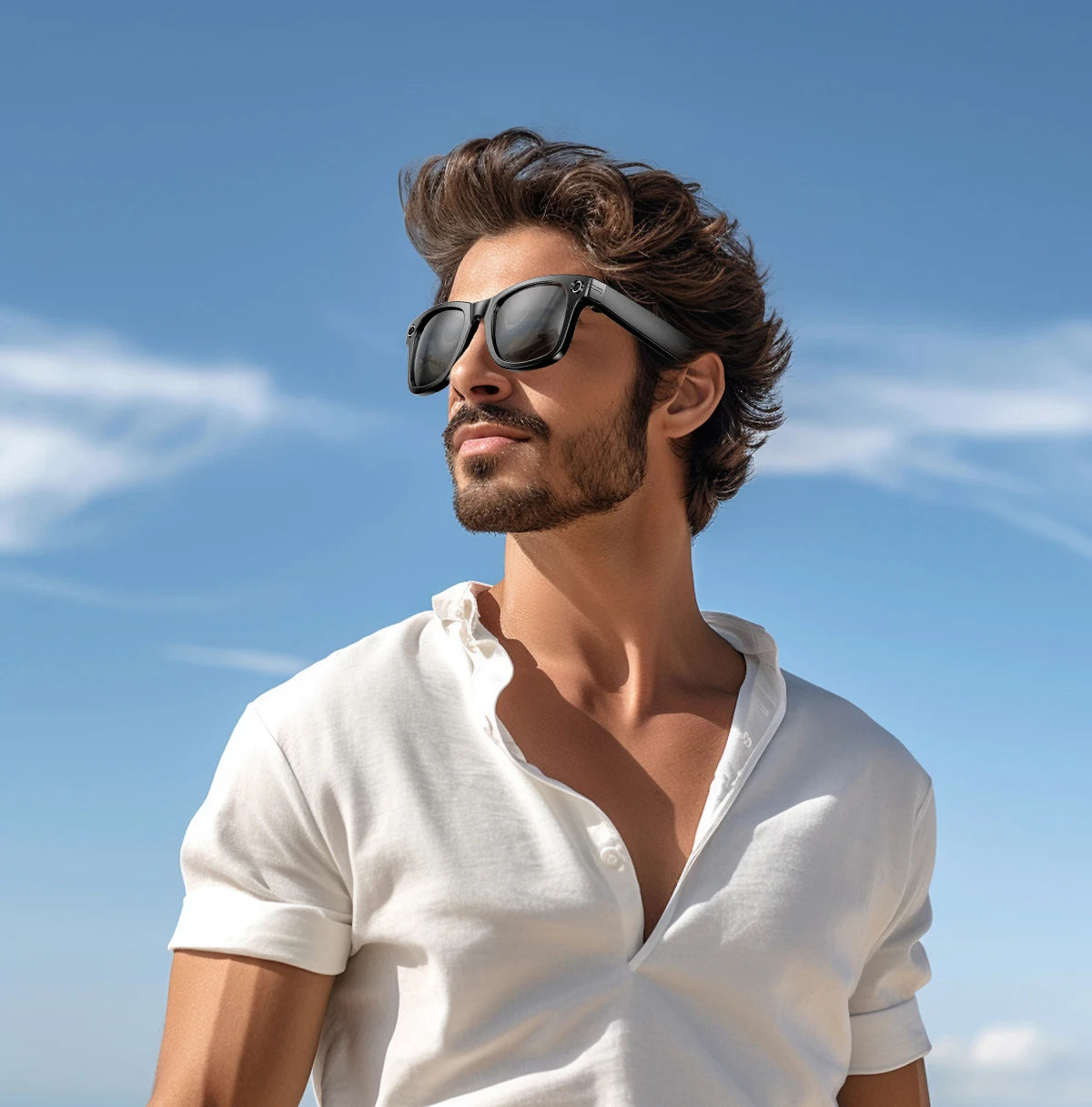 AI Smart Glasses 8K HD Photochromic Multifunction Translate Camera Glasse Bluetooth Call Voice Assistant Music Player Sunglasses