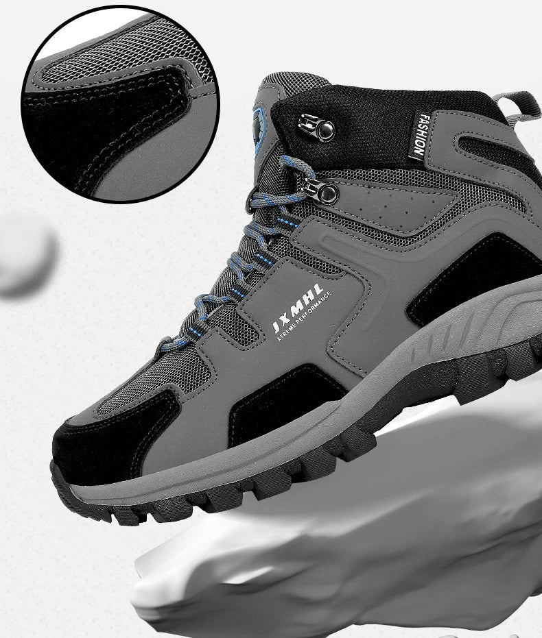 Couple Hiking Shoes Men Mountain Climbing Trekking Boots Women Non-slip Outdoor Work Ankle Boots Unisex Walking High top Boots