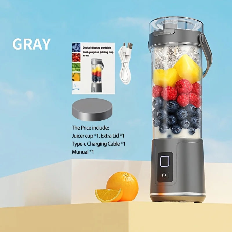 Portable Blender Cup, Electric USB Juicer Blender, Mini Blender, Portable Blender for Shakes and Smoothies