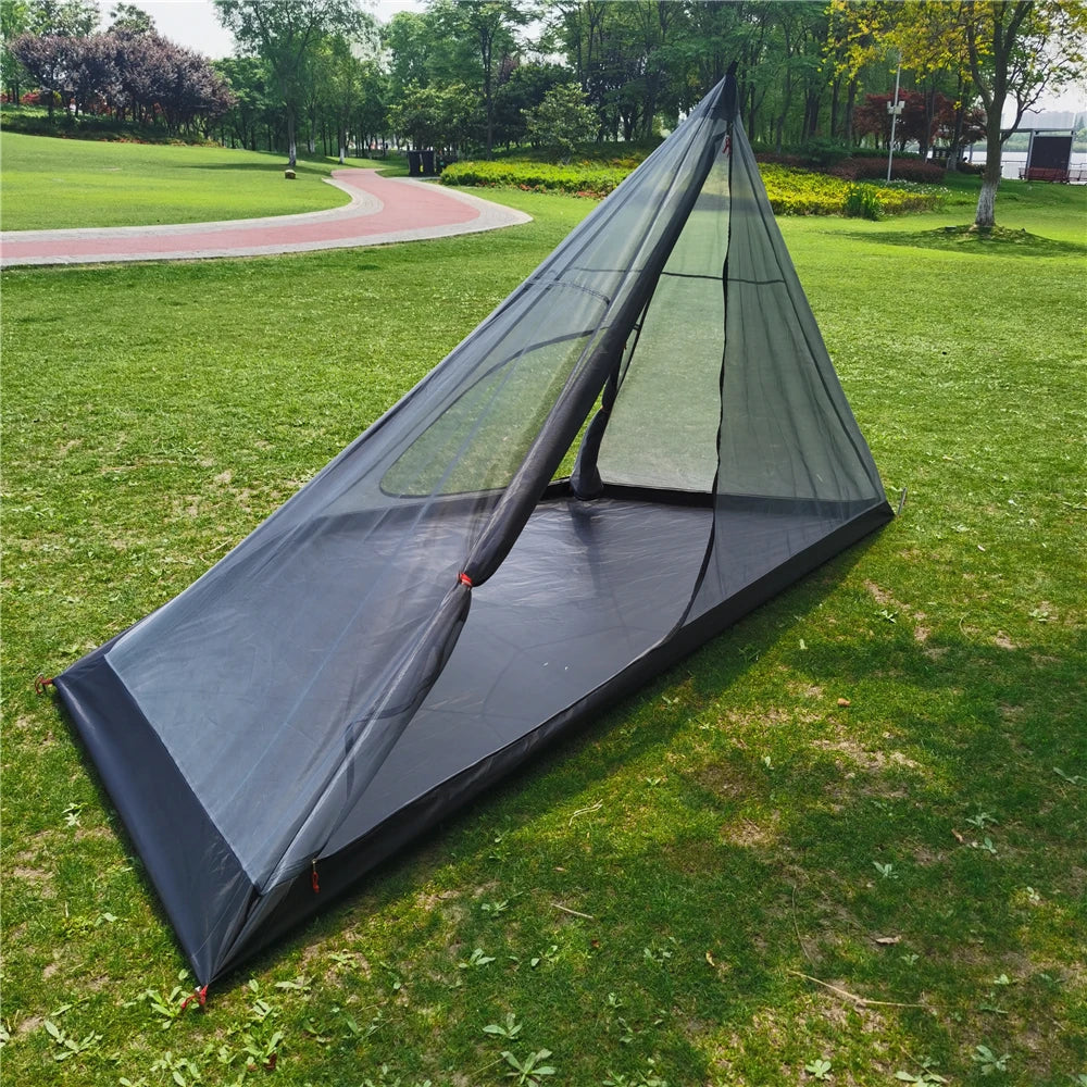 The 2-3 Person Mesh tent,mosquito proof Four three tent,Pyramid firewood stove tent supporting inner tent,Tingxue 320