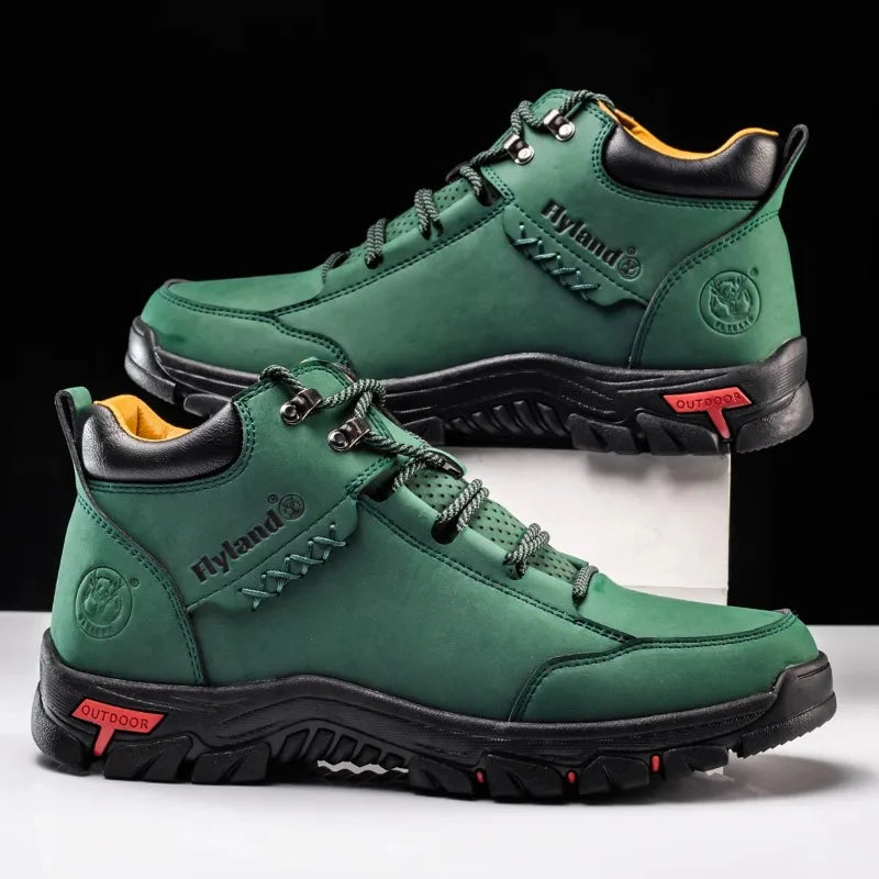 FLYLAND Fashionable Casual Men's Shoes High Top Outdoor Sports Shoes Comfortable And Safe Ankle Boots