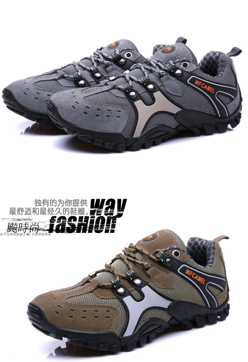 Hot Sale Brand Men Hiking Shoes Breathable Outdoor Mountain Trekking Shoes Men Climbing Hunting Sneakers Non-Slip Sport Footwear