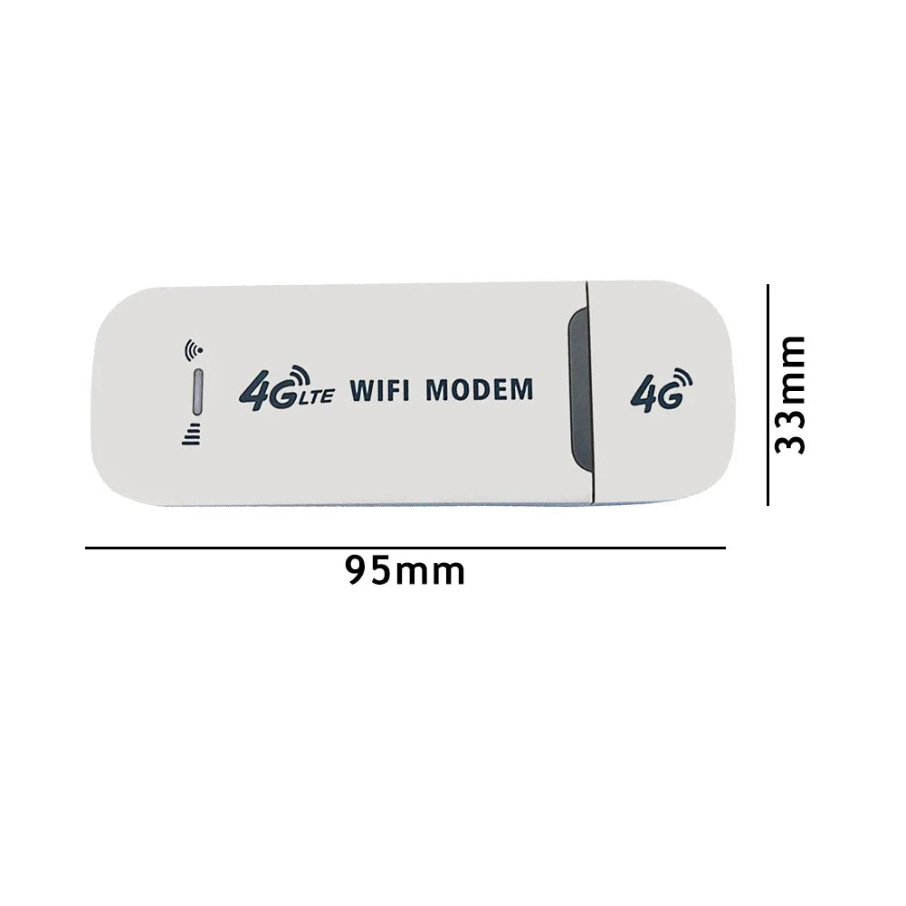 4G LTE Mini WiFi Router with USB Adapter Wireless Mobile Router Hotspot 4G LTE WiFi Modem Router for Home Office Travel Camping