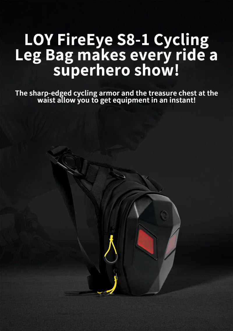 LED Riding Leg Bag Motorcycle Bike DIY pixel screen Single Cross Shoulder Waterproof Outdoor bag Loy Traveler S7-1 FireEye S8-1