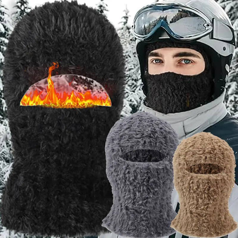 Balaclava Full Face Mask New Winter Thermal Fleece Warmer Motorcycle Cycling Hood Liner Sports Running Neck Warmer Men Women's