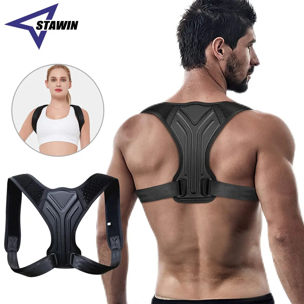 WOMENS Adjustable Back Shoulder Posture Corrector Belt Clavicle Spine Support Reshape Your Body Home Office Sport Upper Back Neck Brace