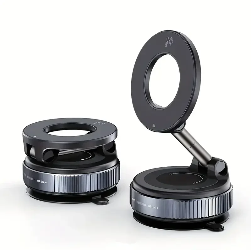 360° Rotating Vacuum Magnetic Car Phone Holder  New Model Dashboard Glass Mount Multi-Scenario Automotive Navigation Stand