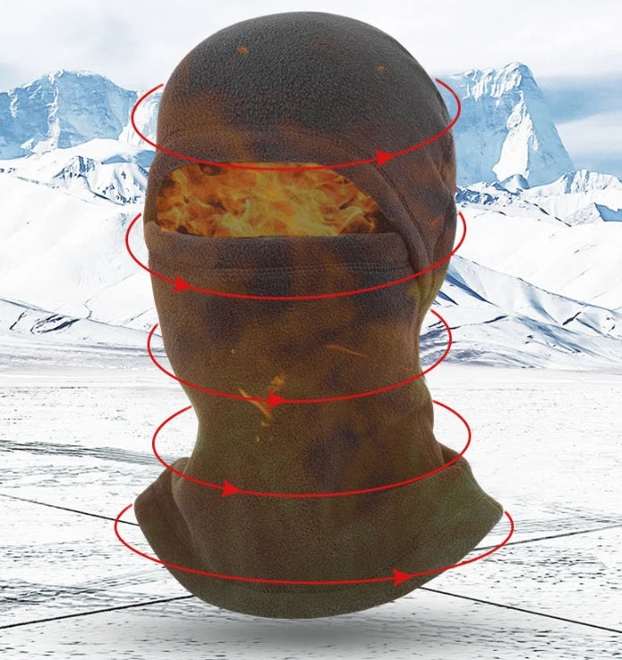 Balaclava Full Face Mask New Winter Thermal Fleece Warmer Motorcycle Cycling Hood Liner Sports Running Neck Warmer Men Women's