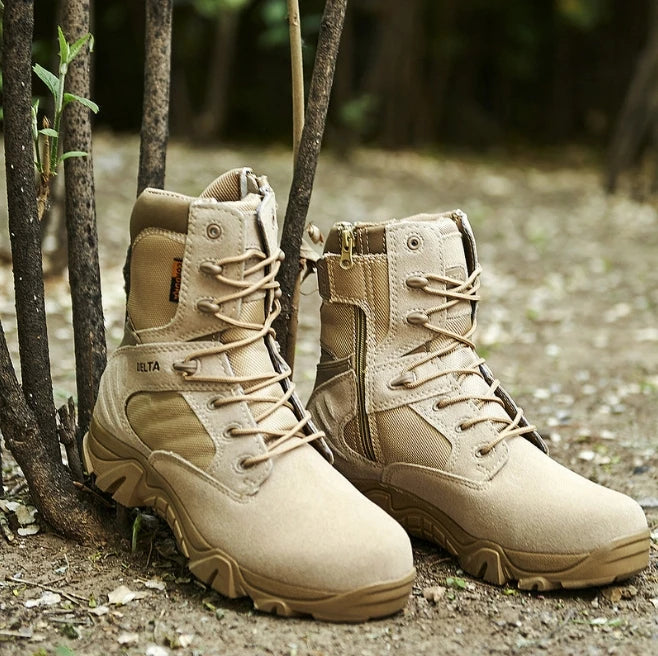 Climbing Outdoor Mens Work Safety Boots Camouflage Desert Boots Combat Training Shoes Outdoor Hiking Boots