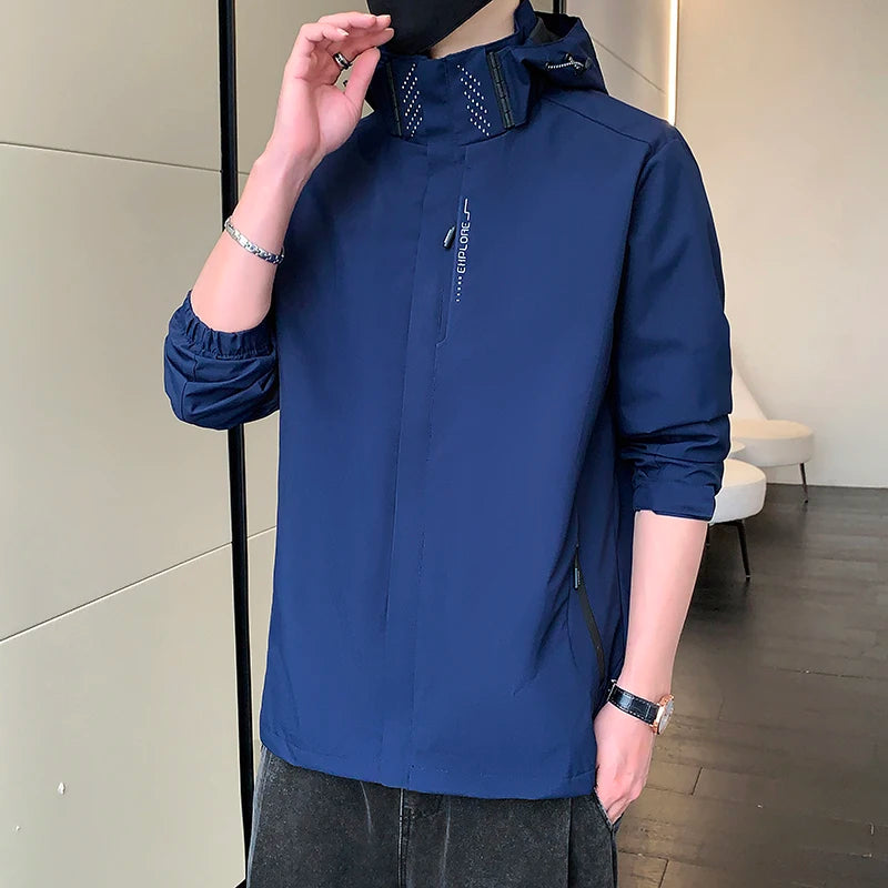 Unisex Waterproof Windbreaker Jacket for Camping Climbing Hiking Trekking & Fishing High Quality Casual Outdoor Sports Coat