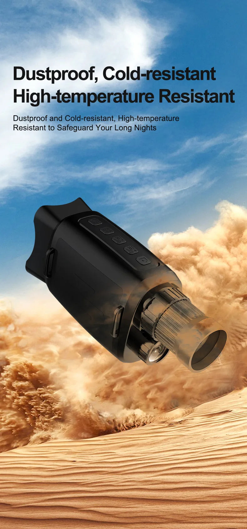 16X HD Digital Night Vision Monocular - 200M Viewing Range, IR Infrared, Photo Capture, for Hunting Outdoor Surveillance