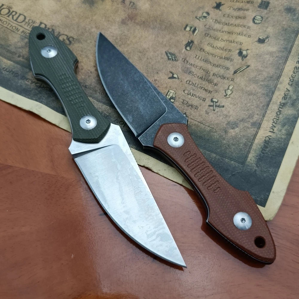 Durable High-hardness Outdoor Survival Mini Straight Knife Survival Defense Rescue EDC Tool Portable Multi-purpose Cutting Knife