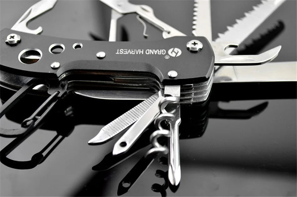 Multitool Knife 11 In 1 Fold Gear Knife Swiss Survive Pocket Hunting Outdoor Camping Survival Multifunctional Folding Knife