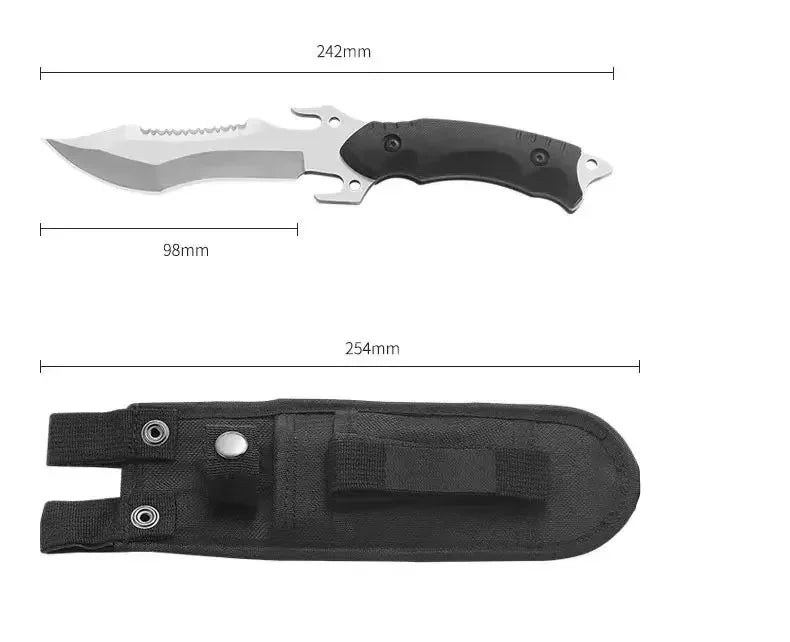 Straight knife outdoor tool portable pocket knife survival knife military knife outdoor hunting tactics high hardness survival