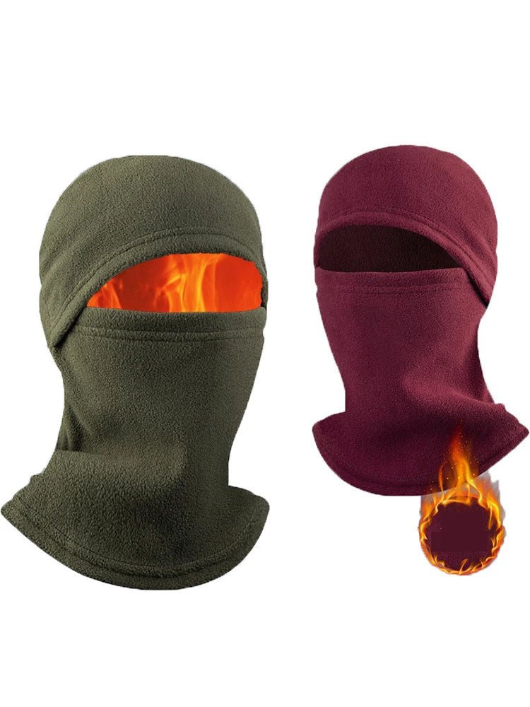 Balaclava Full Face Mask New Winter Thermal Fleece Warmer Motorcycle Cycling Hood Liner Sports Running Neck Warmer Men Women's