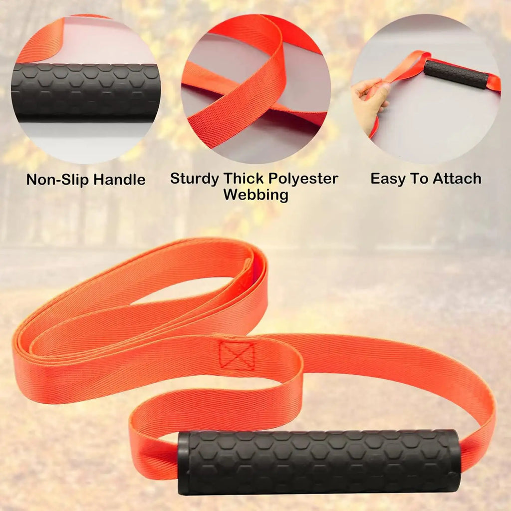 Durable Deer Drag Harness Hunting Deer Belt with Handle Portable Puller Dragging Pull Rope Multipurpose Band for Outdoor Farm