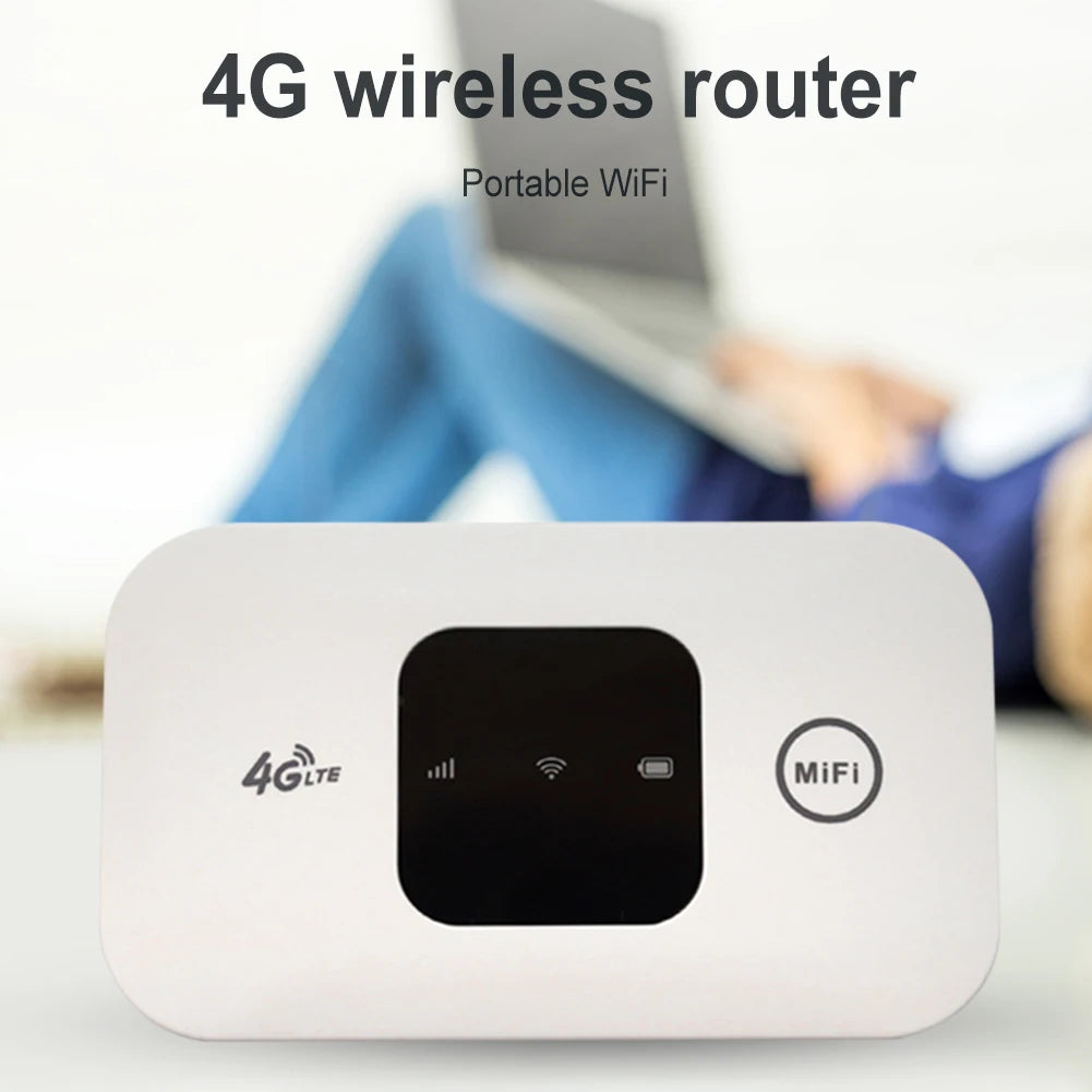 4G LTE Router Wireless Wifi 2100mAh Mobile Hotspot with SIM Card Slot Hotspot Pocket WIFI 150mbps For Outdoor Home Office Travel