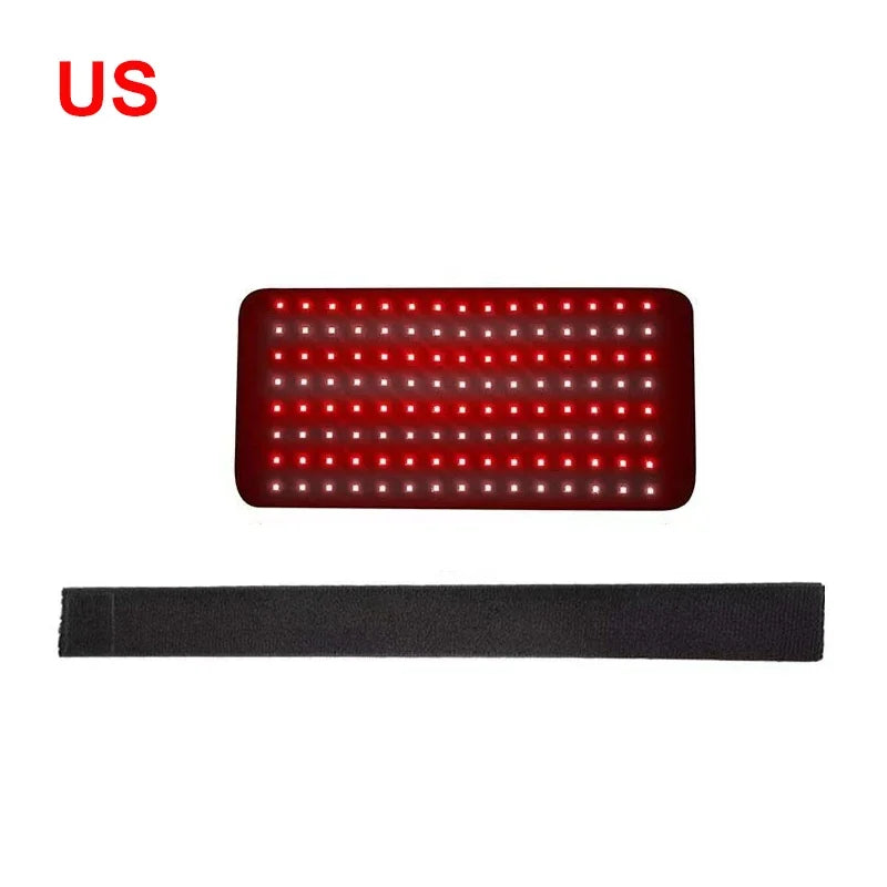 Portable Red Infrared Light Therapy Pad 660nm 850nm LED for Face Body Back Knee Hands Feet - Beauty Heat Relief Device