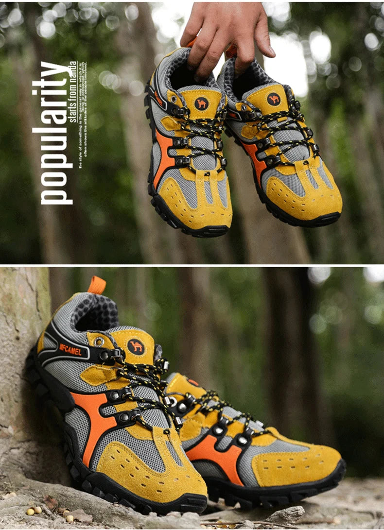 Hot Sale Brand Men Hiking Shoes Breathable Outdoor Mountain Trekking Shoes Men Climbing Hunting Sneakers Non-Slip Sport Footwear