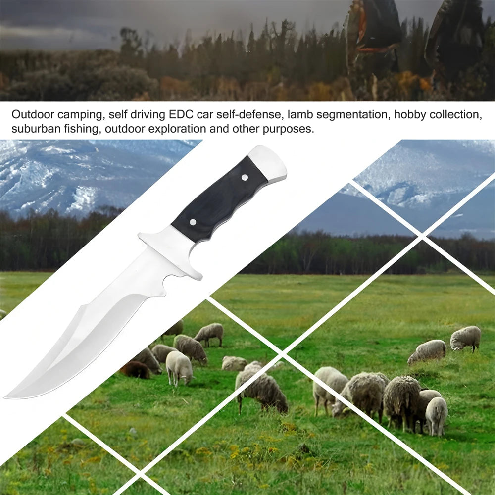 Portable knife Survival Outdoor knife Forged Stainless Steel  Cleaver Knife Meat Fruit Vegetables Kitchen Home Outdoor Tools