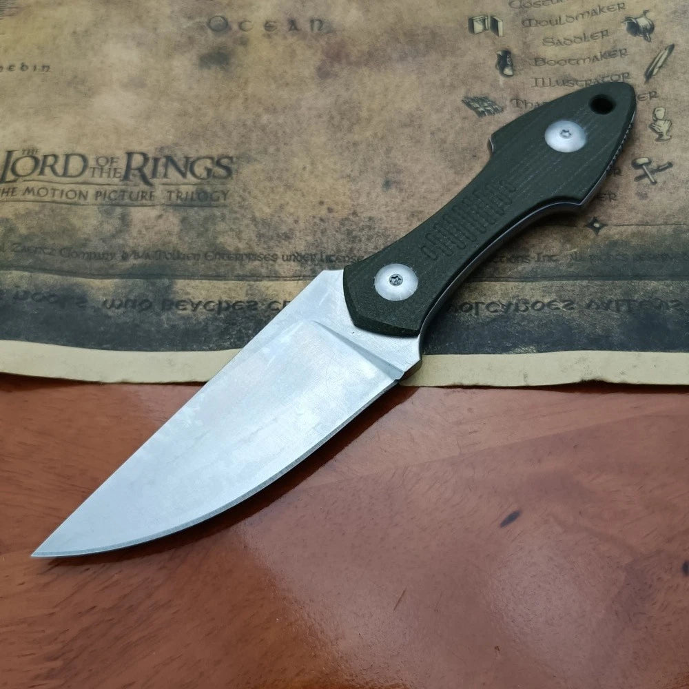 Durable High-hardness Outdoor Survival Mini Straight Knife Survival Defense Rescue EDC Tool Portable Multi-purpose Cutting Knife