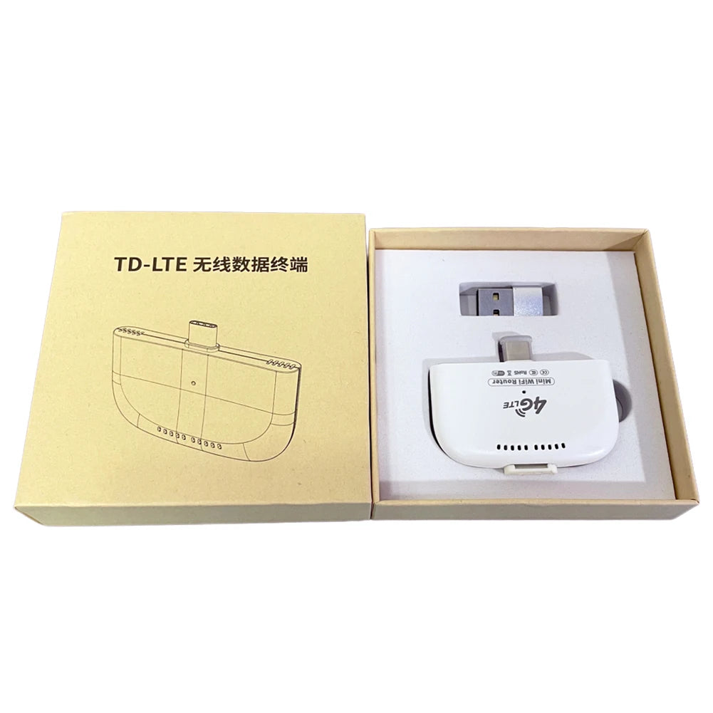 4G LTE Mini WiFi Router with USB Adapter Wireless Mobile Router Hotspot 4G LTE WiFi Modem Router for Home Office Travel Camping