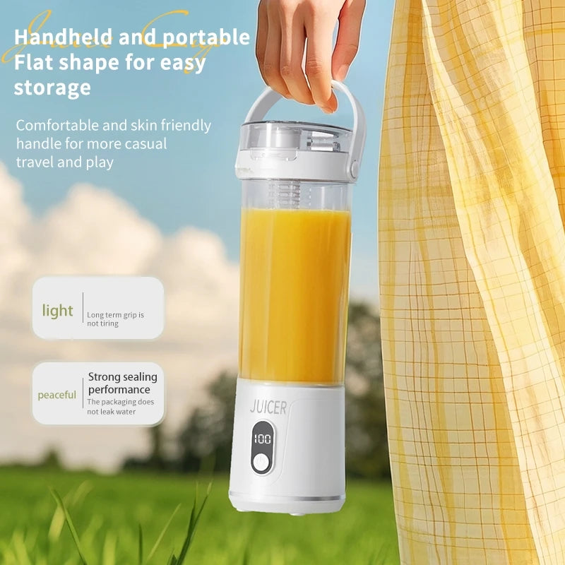 Portable Blender Cup, Electric USB Juicer Blender, Mini Blender, Portable Blender for Shakes and Smoothies