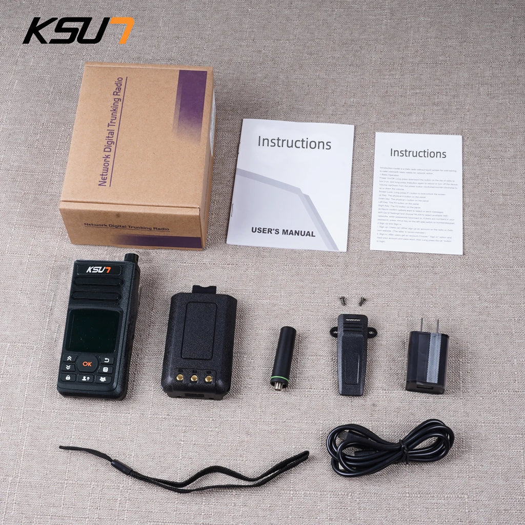 Long Range Walkie Talkie 4g Network  Android Internet Wifi Compatible With ZELLO App 100KM Global POC Radio Station KSUN ZL10