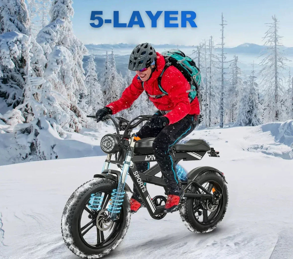New 20-inch electric bicycle, 1000W strong power, 48V 20AH worry-free battery life, suitable for adult leisure sports E-Bike