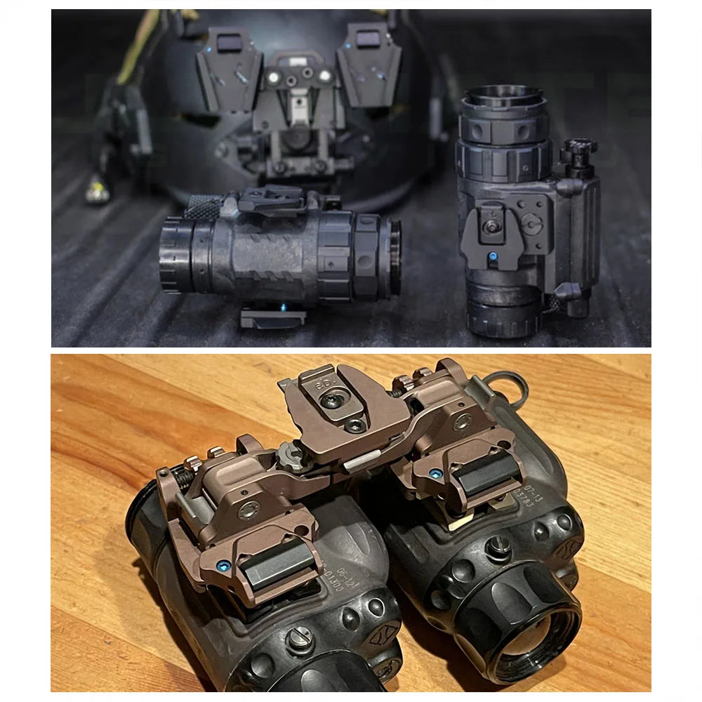 Free Shipping Tactical RQE Universal Bridge NVG Binocular Bridge Goggles Rhino Mount Mounted For Hunting HS24-0249